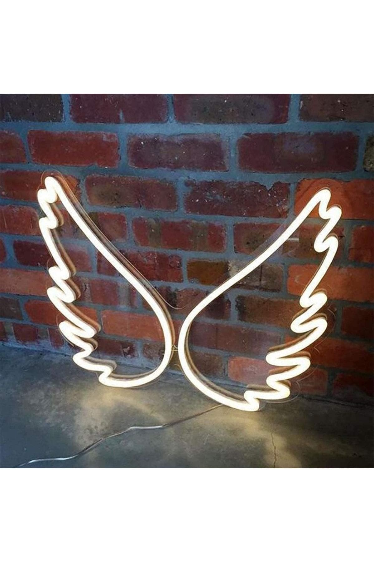 1_org_zoom Melek Kanadı - Kelebek - Neon Led Dekoratif Duvar Yazısı Aydınlatması Gece Lambası - Görsel 1