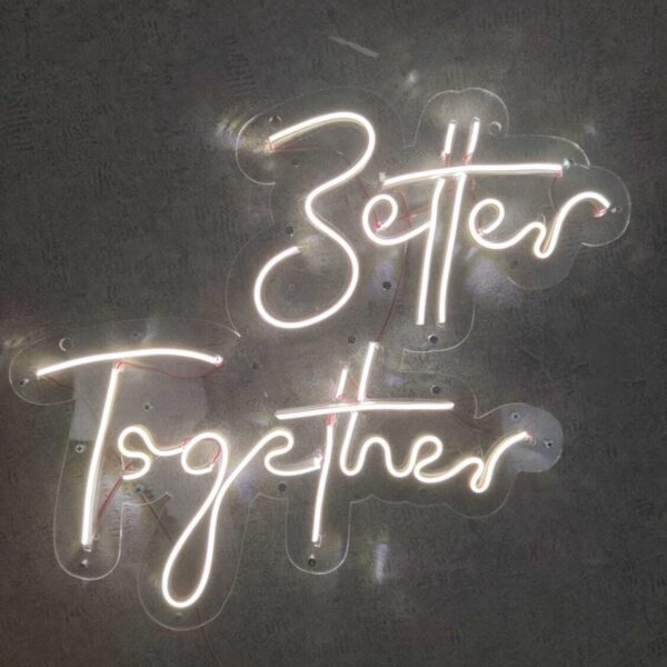 Better Together Neon Led Tabela Düğün Nikah Orginasyon Dekoru