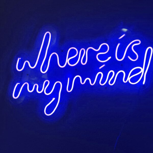 Where Is My Mind Neon Tabela Neon Yazı Led Dekoratif Duvar Aydınlatması Neon Duvar Dekorasyonu