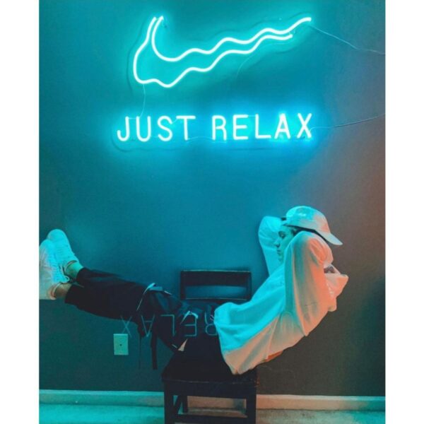 Just Relax Yazılı Neon Led Aydınlatma