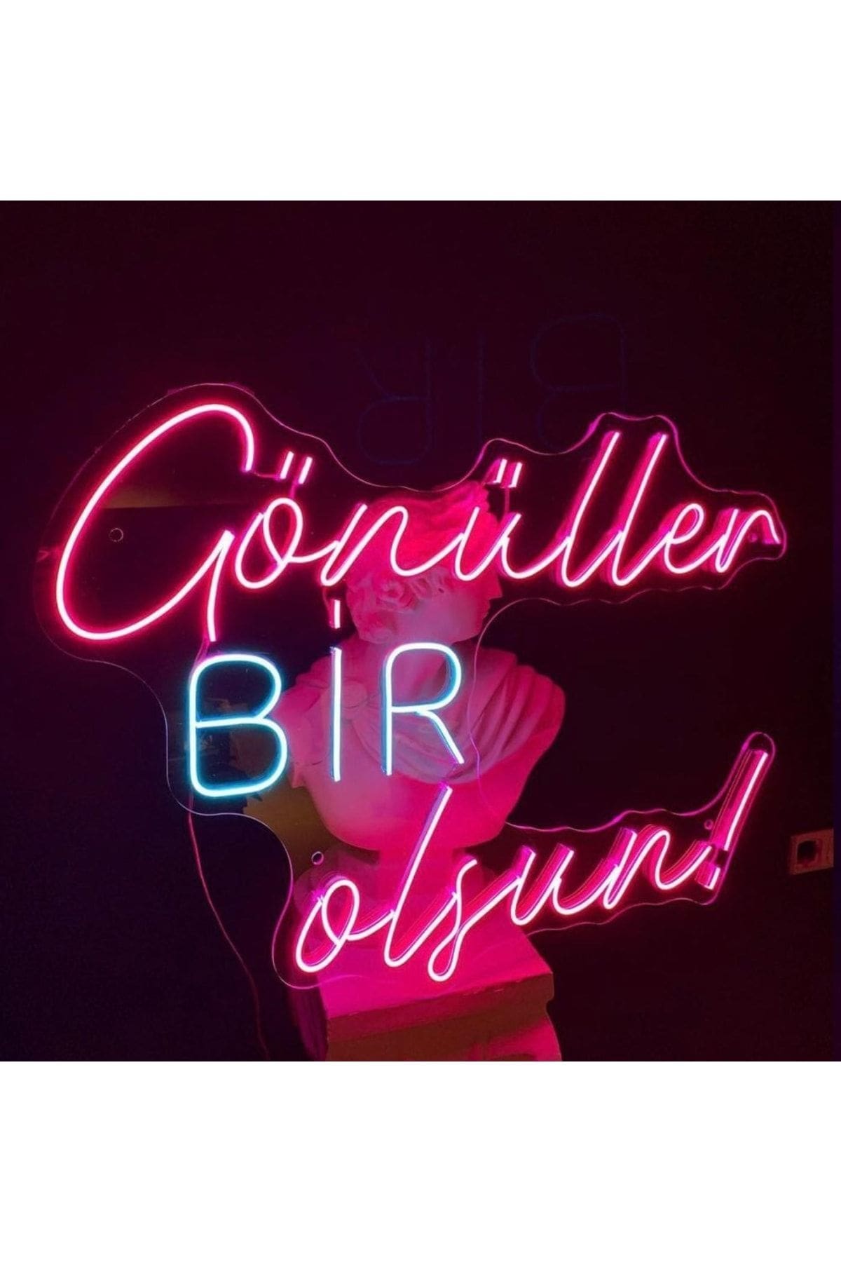 1_org_zoom Gönüller Bir Olsun Yazılı Tabela - Görsel 1