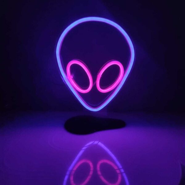 Uzaylı Allien Neon Led Masa Lambası