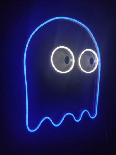 Pacman Hayalet Neon Tabela Neon Yazı Dekoratif Aydınlatma Ve Gece Lambası