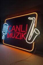 Canlı Müzik Neon Tabela Dekoratif Aydınlatma - Görsel 2