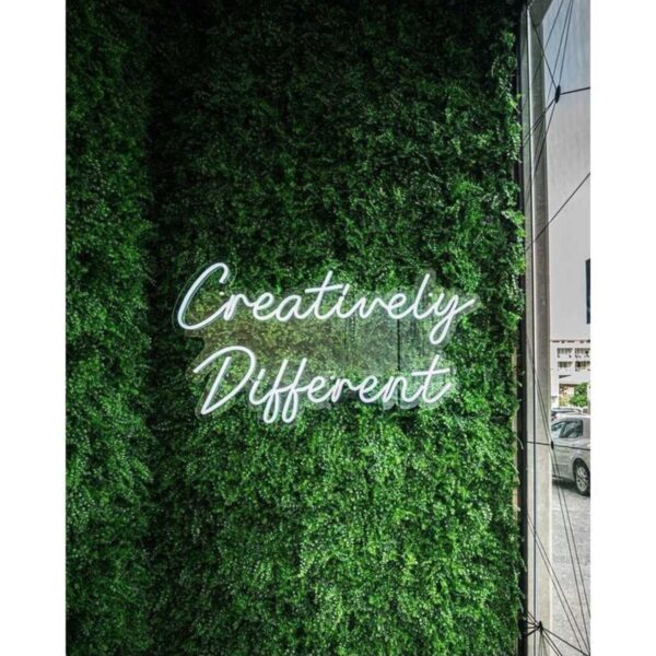 Neon Led Dekoratif Duvar Yazısı Tablo Creative Different 70x40cm