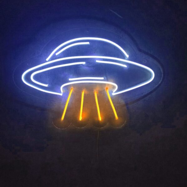 Ufo Neon Led Tabela Neon Yazı Neon Dekoratif Duvar Aydınlatması