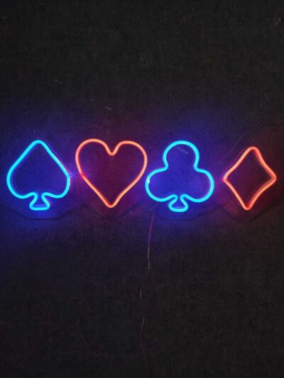 Iskambil-poker Neon Şekiller Neon Tabela Dekoratif Neon Aydınlatma