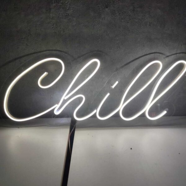 Chill Neon Tabela Chill Neon Yazı Dekoratif Duvar Dekorasyonu