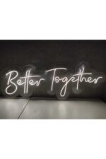 Better Together Neon Led Duvar Aydınlatması Söz Nişan Düğün Arka Plan Süsü