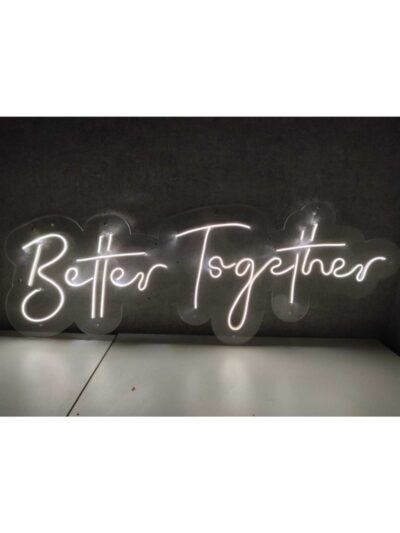 Better Together Neon Led Duvar Aydınlatması Söz Nişan Düğün Arka Plan Süsü