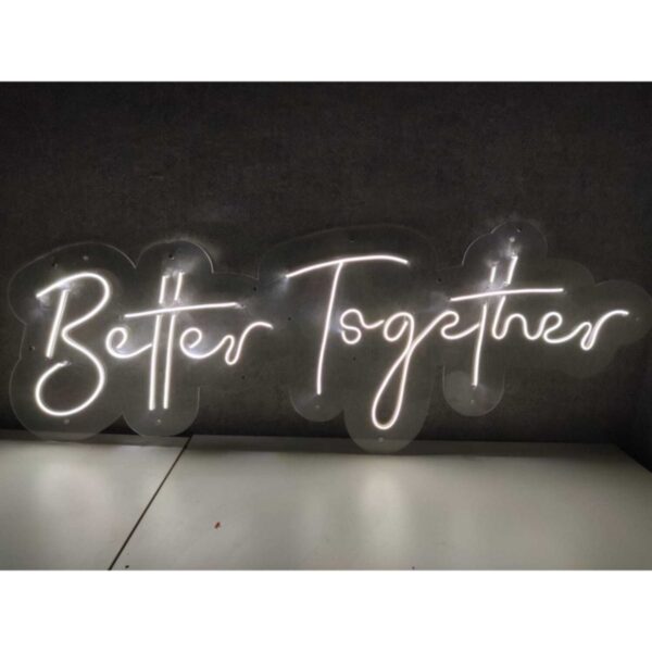 Better Together Neon Led Duvar Aydınlatması Söz Nişan Düğün Arka Plan Süsü