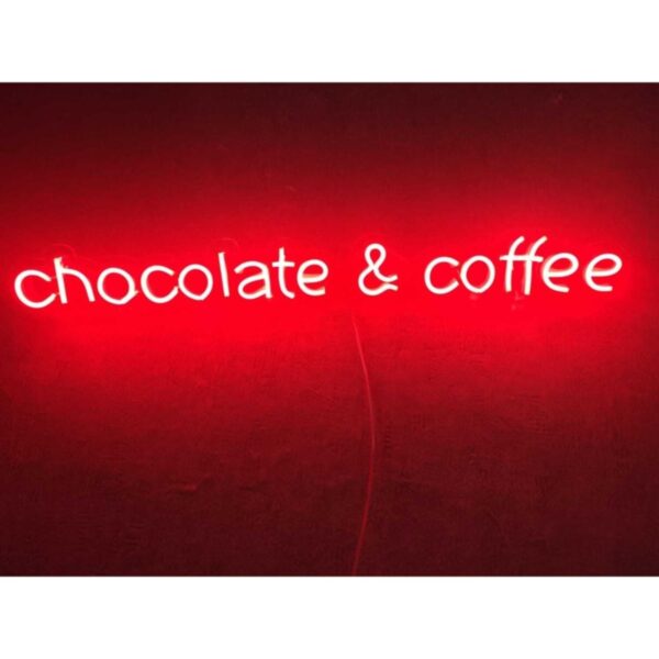 Chocolate Ve Coffee Neon Led Duvar Dekoru