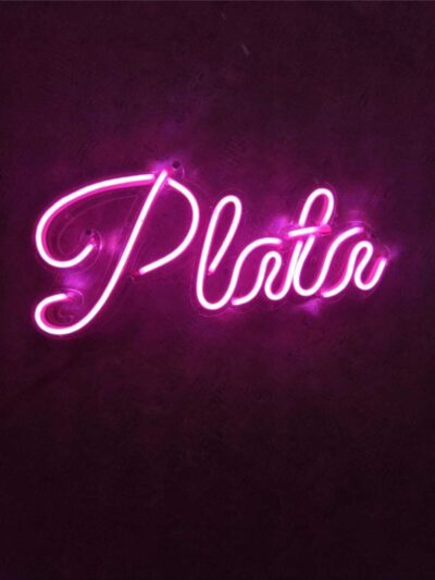Plata Neon Yazı Neon Led Tabela Duvar Dekoru