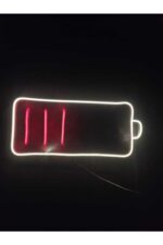 Batarya Neon Led Duvar Dekoru