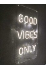 Good Vibes Only Neon Led Tabela Neon Duvar Dekoru - Görsel 2
