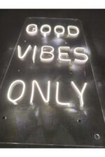 Good Vibes Only Neon Led Tabela Neon Duvar Dekoru - Görsel 3