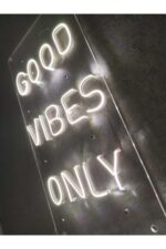 Good Vibes Only Neon Led Tabela Neon Duvar Dekoru - Görsel 4
