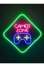 Gamer Zone Neon Tabela Neon Led Dekoratif Duvar Aydınlatması Neon Duvar Dekorasyonu