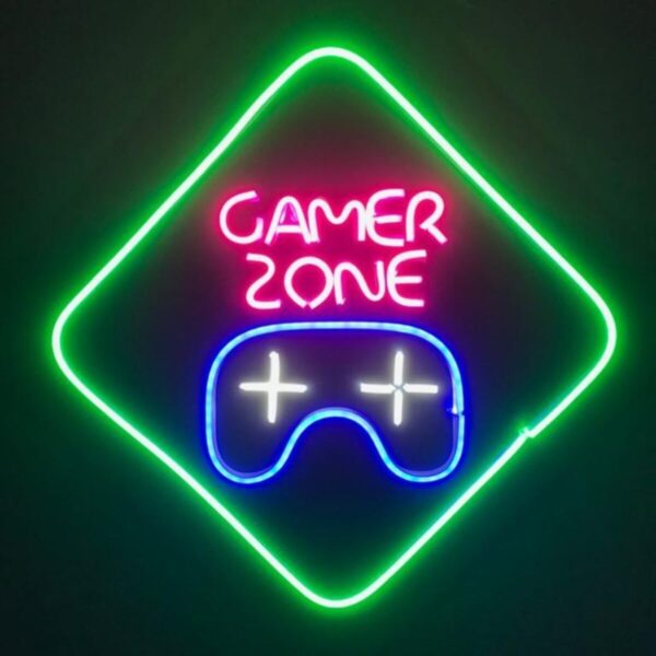 Gamer Zone Neon Tabela Neon Led Dekoratif Duvar Aydınlatması Neon Duvar Dekorasyonu