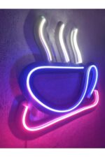 Kahve Neon Tabela Coffee Neon Led Dekoratif Duvar Aydınlatması Neon Duvar Dekorasyonu