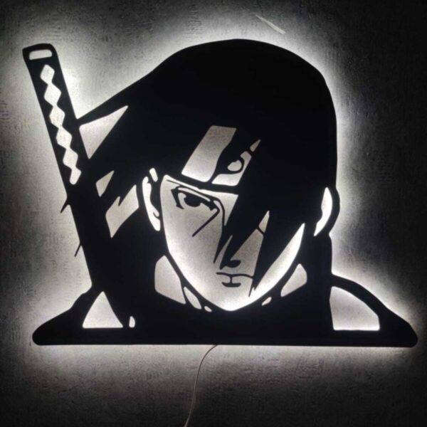 Naruto Itachi Uchiha Led Işıklı Tablo
