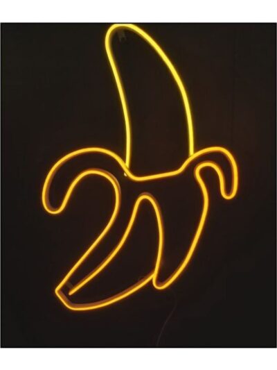 Dekoratif Neon Muz Figürü Soft Neon