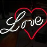 Dekoratif Neon Love Aşk Sevgili Figürü Soft Neon
