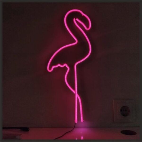 Dekoratif Neon Flamigo Figürü Soft Neon