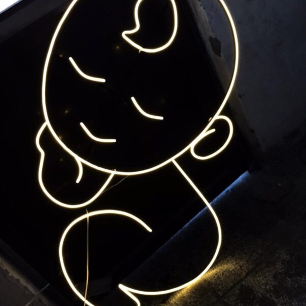 Dekoratif Neon Bebek Figürü Soft Neon