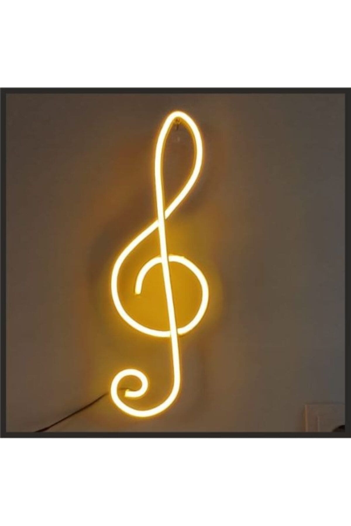 1_org_zoom Dekoratif Neon Müzik Notası Figürü Soft Neon - Görsel 1