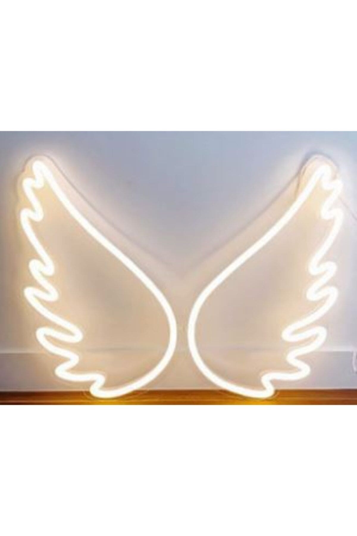 1_org_zoom Dekoratif Neon Melek Kanadı Figürü Soft Neon - Görsel 1