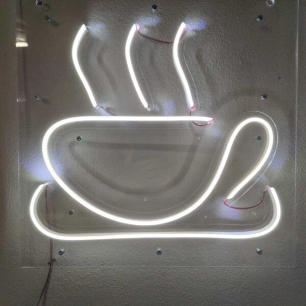 Kahve Coffee Neon Şekiller Işaret Neon Led Dekoratif Duvar Aydınlatması Neon Duvar Yazısı