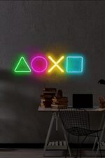 Play Station (50X15CM)-neon Led Dekoratif Duvar Aydınlatması - Görsel 2
