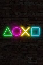 Play Station (50X15CM)-neon Led Dekoratif Duvar Aydınlatması - Görsel 4