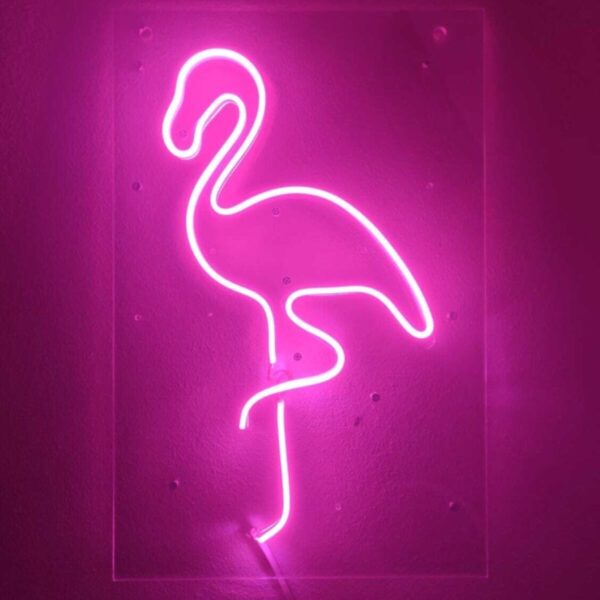 Flamingo Neon Şekiller Işaret Neon Led Dekoratif Duvar Aydınlatması Neon Duvar Yazısı