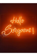 Hello Gorgeous Neon Şekiller Işaret Neon Led Dekoratif Duvar Aydınlatması Neon Duvar Yazısı