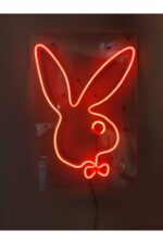 Playboy Tavşan Neon Şekiller Işaret Neon Led Dekoratif Duvar Aydınlatması Neon Duvar Yazısı