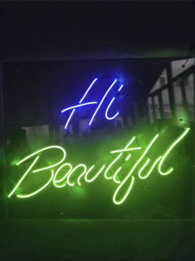 Hi Beatiful Neon Led Dekoratif Duvar Aydınlatması Neon Duvar Yazısı