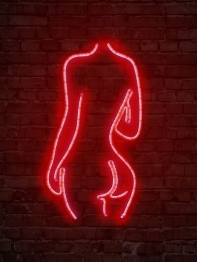 Neon Led Duvar Yazısı Dekoratif Işıklı Gece Lambası Duvar Süsü Sexy Woman