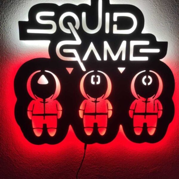 Squid Game Led Işıklı Tablo
