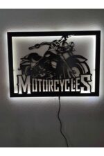 Motorsiklet Led Işıklı Tablo