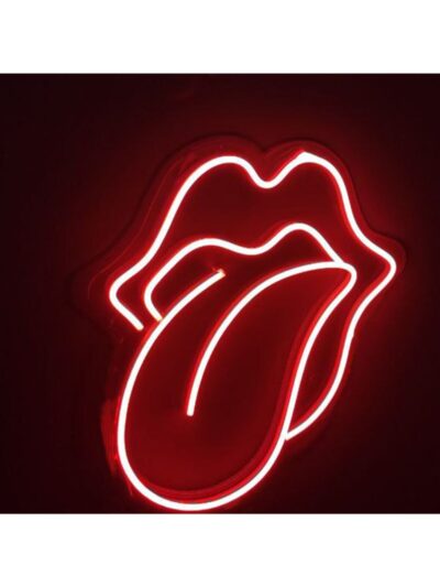 Neon Led Işıklı Dudak 40x45cm