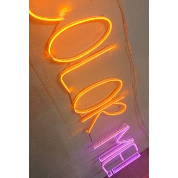 Color Me! Neon Led Tabela Dekoratif Aydınlatma Turuncu-pembe