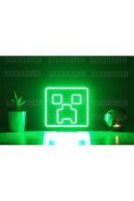 Creeper Neon Led Dekoratif Duvar Aydınlatması  - game room