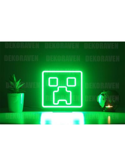 Creeper Neon Led Dekoratif Duvar Aydınlatması  - game room