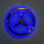 Mercedes Benz Led Işıklı Pleksi Logo(50x50cm)