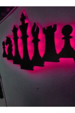 Satranç Led Işıklı Dekoratif Tablo - Görsel 2