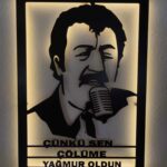 Müslüm Gürses Led Işıklı Ahşap Dekoratif Tablo