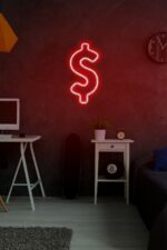 Dolar Logo Dekoratif Neon Aydınlatma - Görsel 2