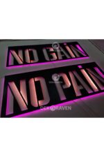 No Pain No Gain Led Işıklı Tablo - Görsel 2